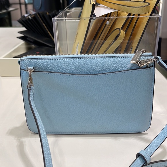 NWT Kate Spade Leila Small Crossbody K8284 
Leather Dewy Blue 
NWT - Picture 5 of 16